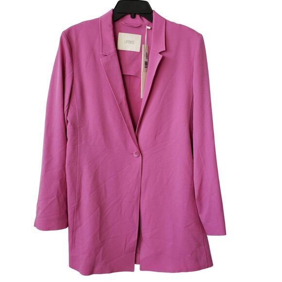 NEW Lapointe Lightweight Wool Tailoring Single Breasted Blazer Orchid Purple - Picture 4 of 16